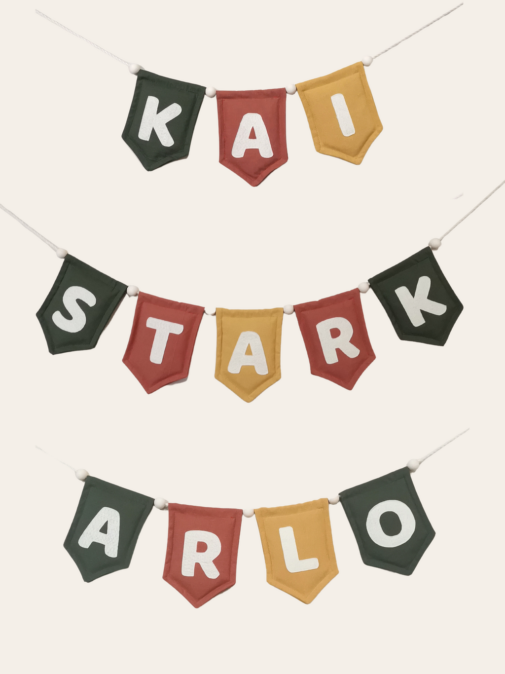 Autumn Set Name Bunting