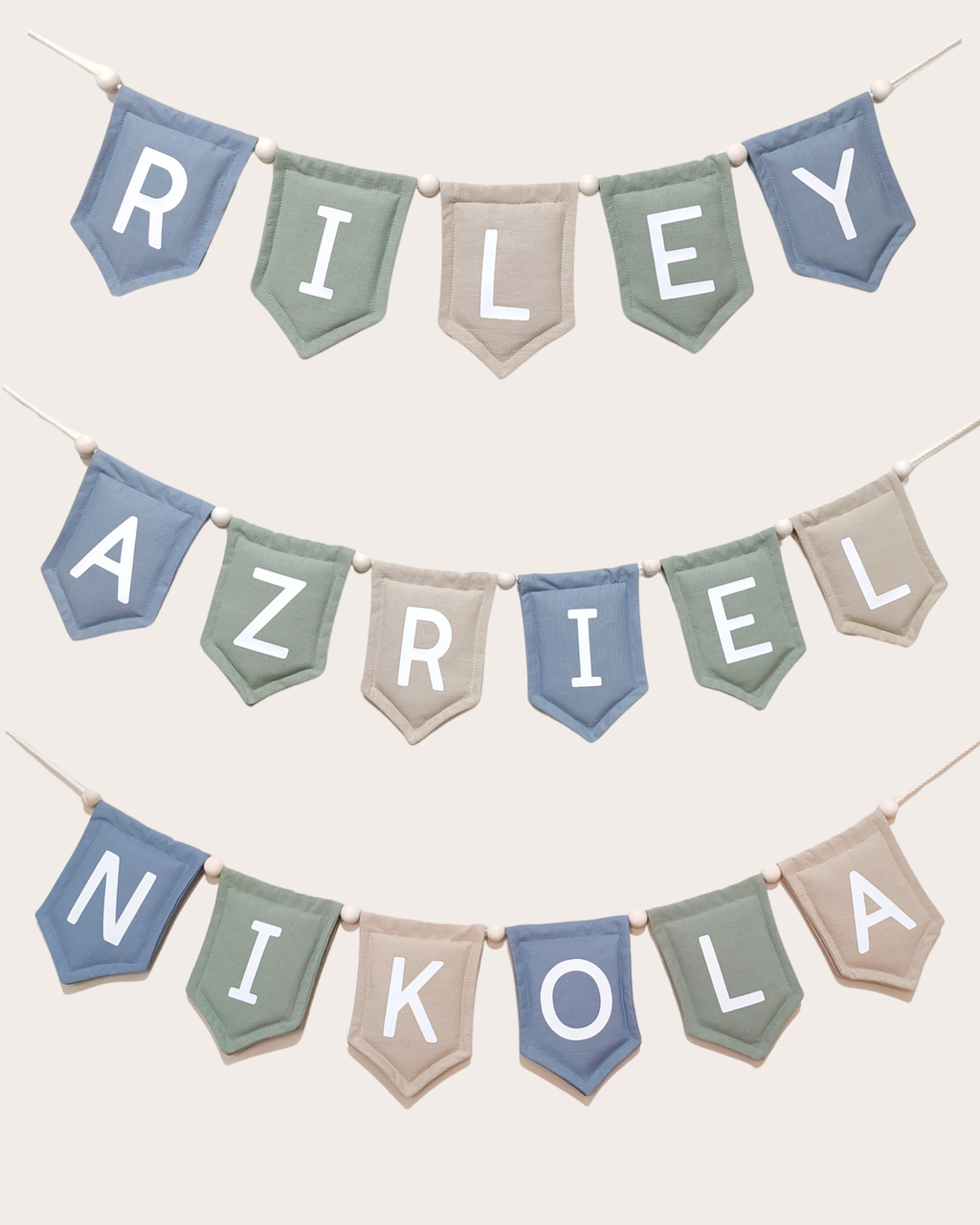 Winter Set Name Bunting