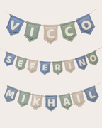 Winter Set Name Bunting