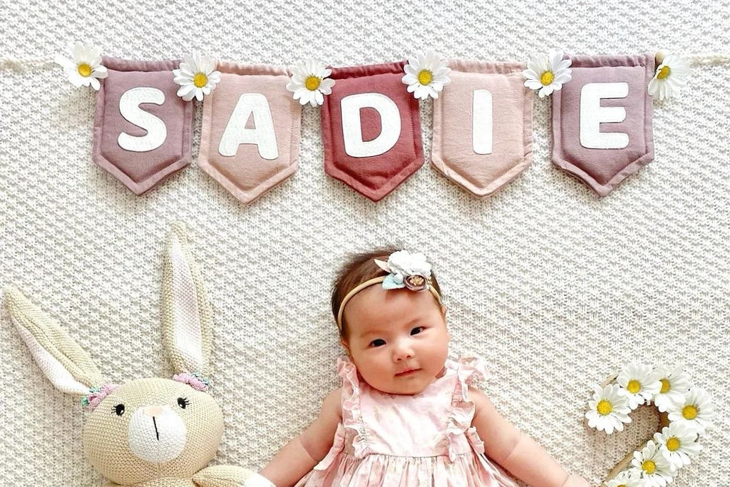 Spring Set Name Bunting