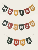 Autumn Set Name Bunting