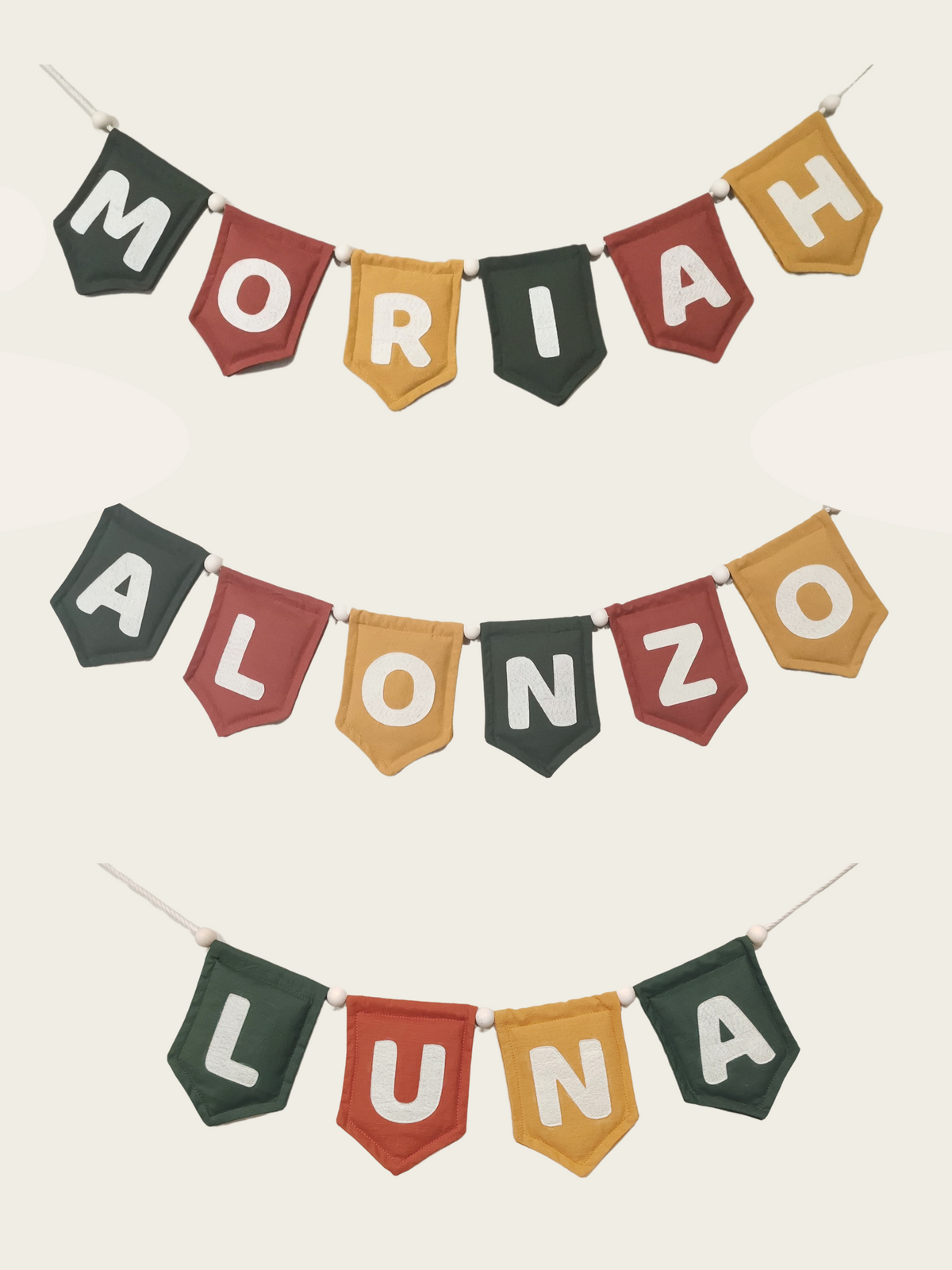Autumn Set Name Bunting