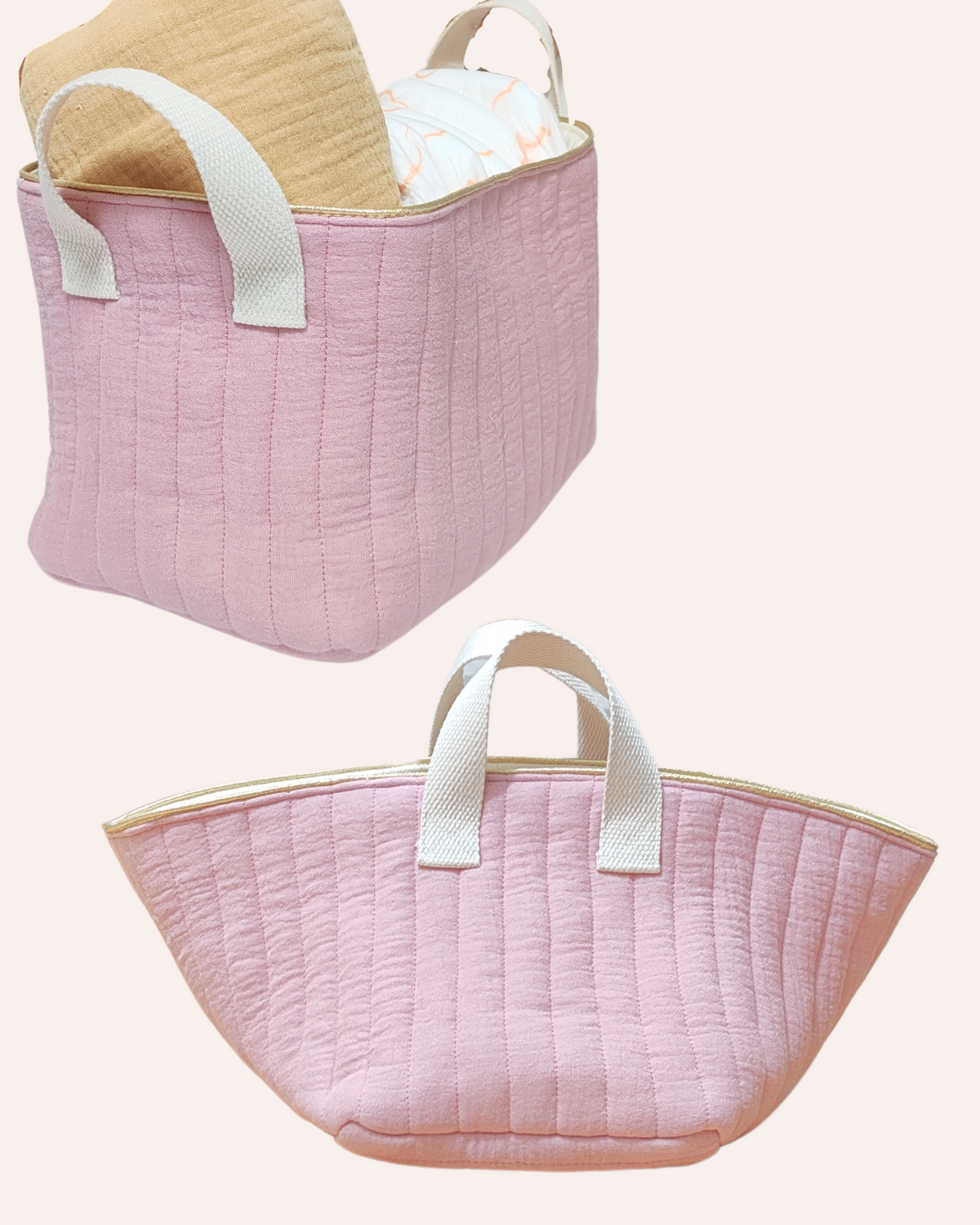 Personalized Soft Quilted Basket