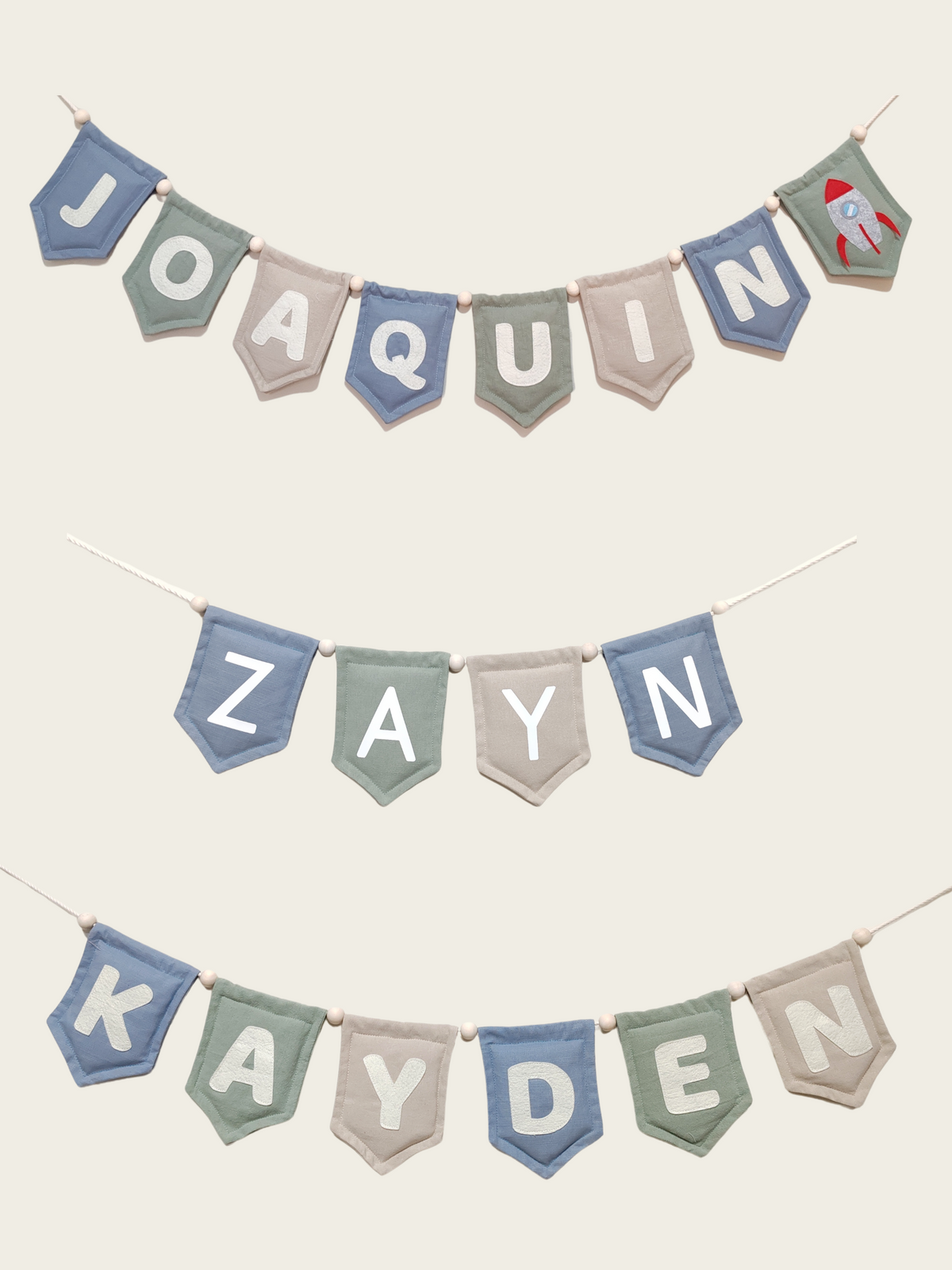 Winter Set Name Bunting