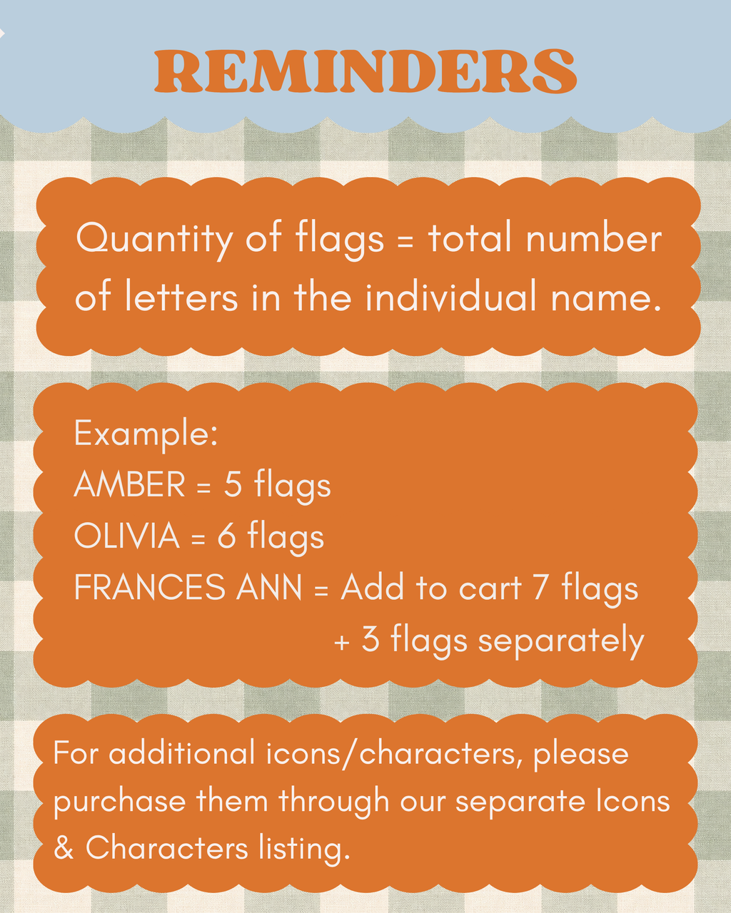 Custom Set Name Bunting