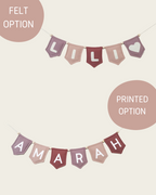 Spring Set Name Bunting