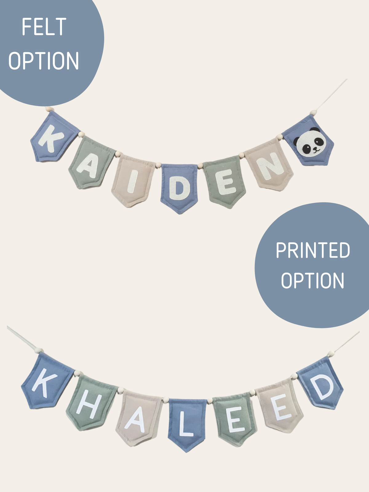 Winter Set Name Bunting